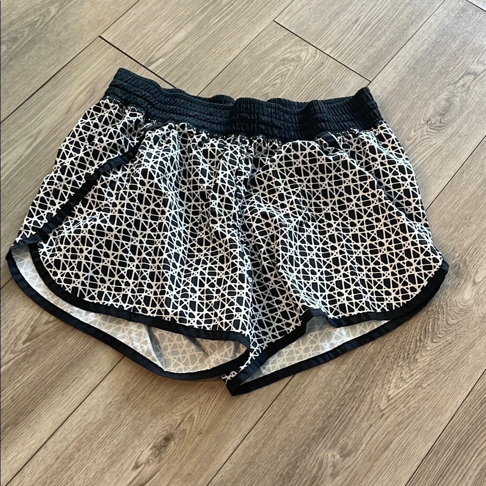 Champion Athletic Black and White Geometric Shorts